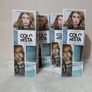 L'Oreal Paris ColoRista Semi Permanent Hair Colour #AQUA700 x 4! NEW